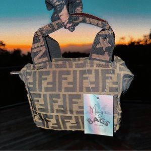 Fendi: Mini Zucca Baguette Tote Bag *RARE*